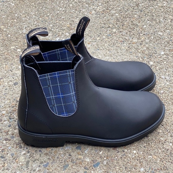 Blundstone 2102 Original Chelsea Boots Men’s 10.5 navy tartan